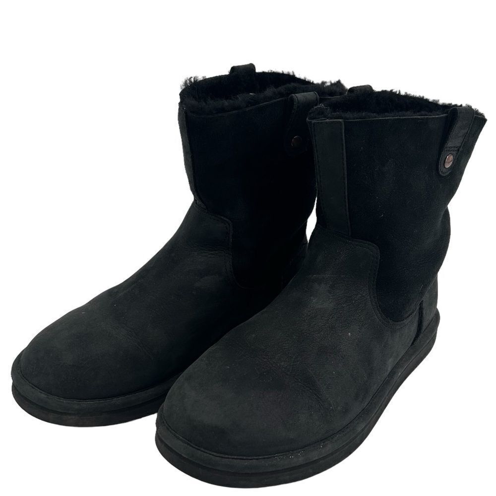 UGG Sequoia black suede boots SN 1007711 size 10